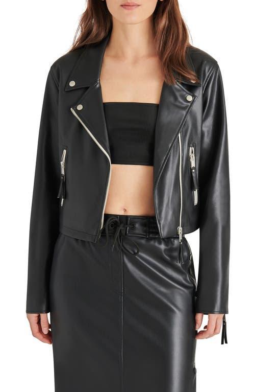 Steve Madden Vinka Faux Leather Moto Jacket Product Image