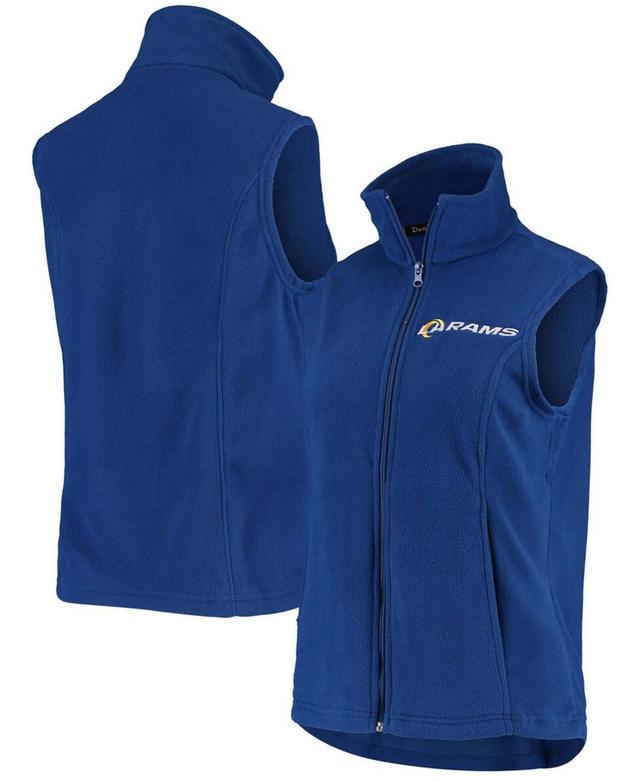 Womens Los Angeles Rams Royal Houston Fleece Full-Zip Vest Product Image