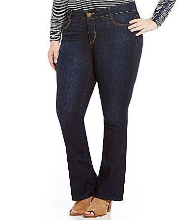 Democracy Plus Size Absolution Mid Rise Itty Bitty Bootcut Jeans Product Image