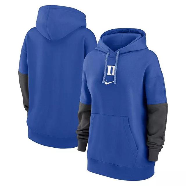 Womens Nike Royal Duke Devils 2024 Sideline Essential Pullover Hoodie Product Image