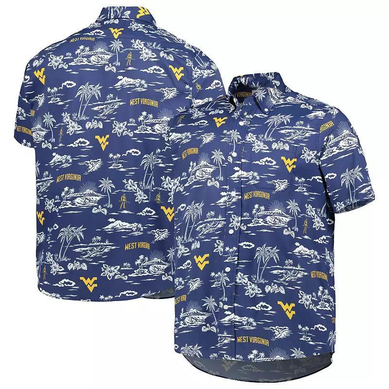 Mens Reyn Spooner West Virginia Mountaineers Classic Button-Down Shirt Blue Product Image