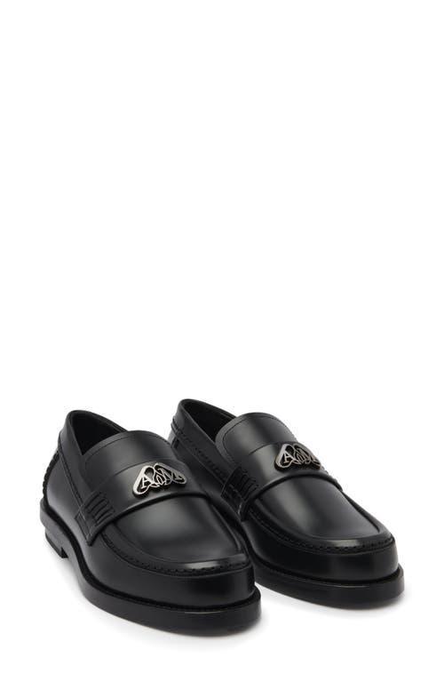 Alexander McQUEEN Womens Slip On Embellished Loafer Flats Product Image