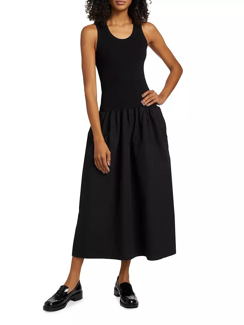 Malia Cotton Poplin Midi-Dress Product Image