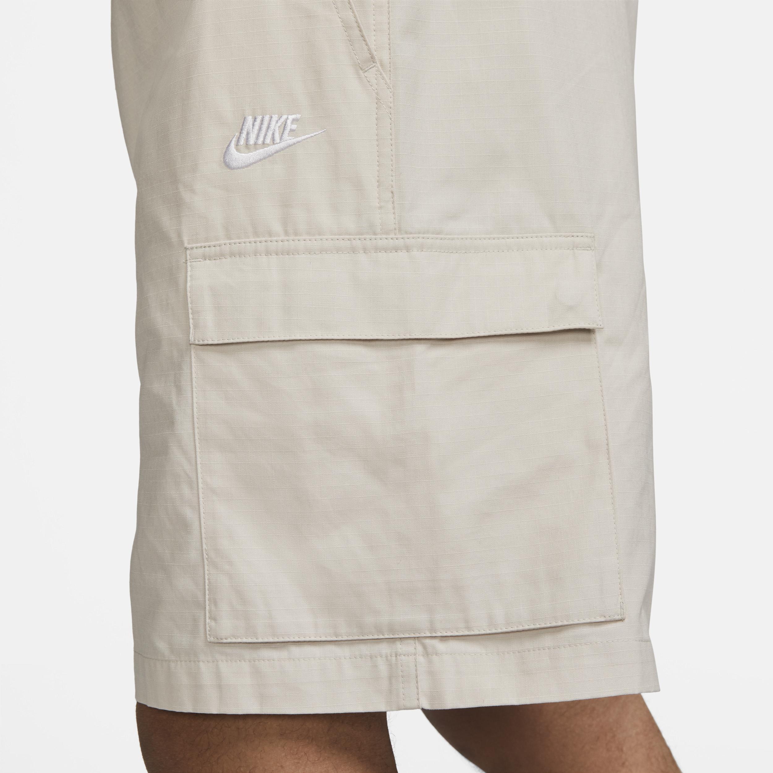 Nike Mens Nike Club Cargo Shorts - Mens White/Brown/White Product Image