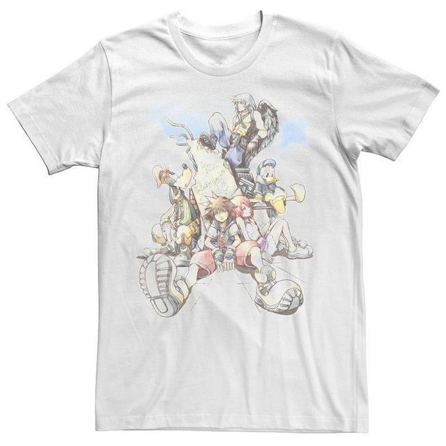 Mens Kingdom Hearts Group In The Clouds Group Shot Tee Product Image