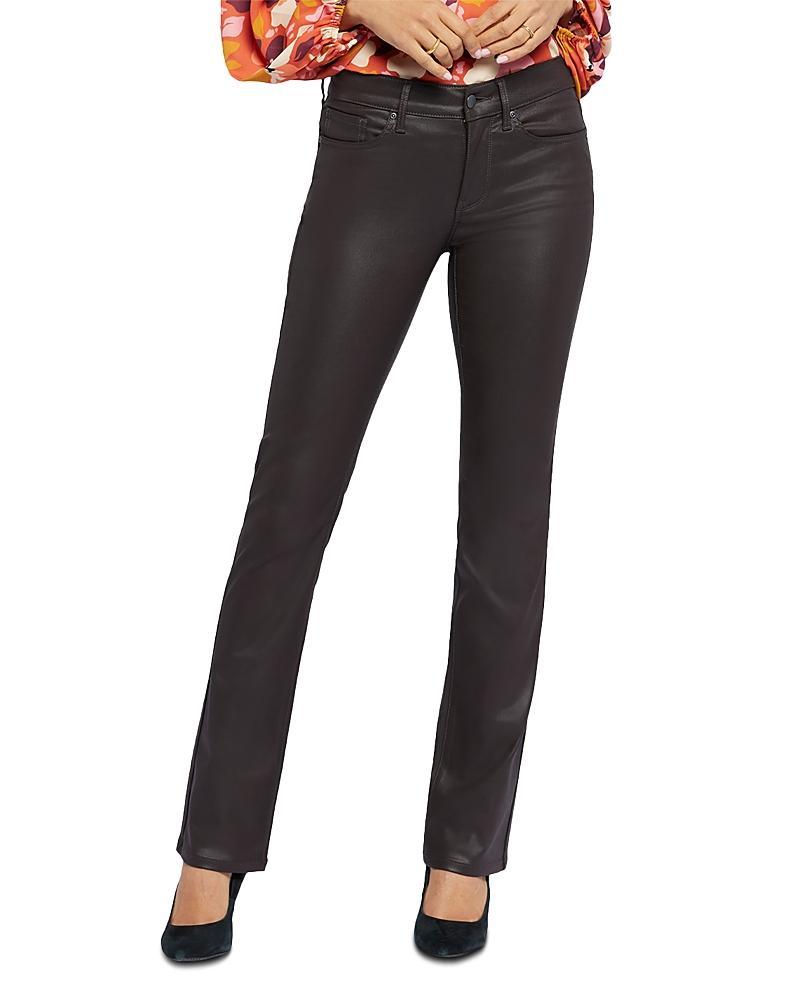 NYDJ Marilyn Coated Straight Leg Jeans Product Image