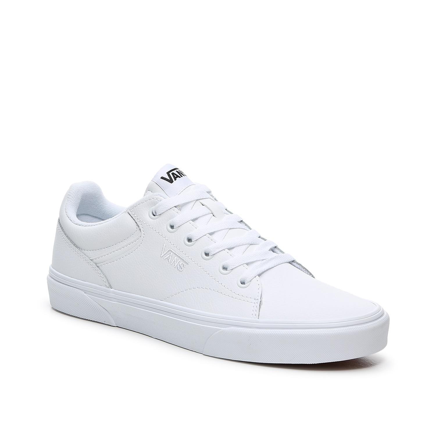 Vans Seldan Mens Leather Shoes White Product Image