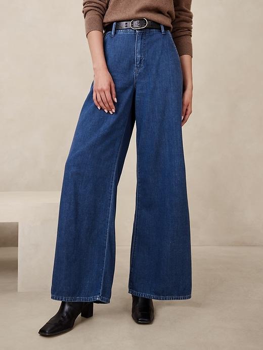 Ultra High-Rise Wide-Leg Trouser Jean Product Image