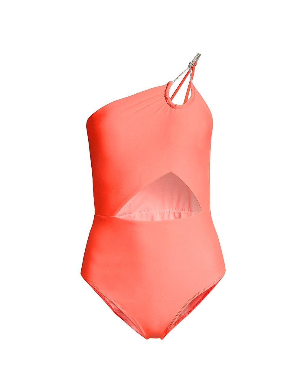 Womens India Asymmetric One-Piece Swimsuit Product Image