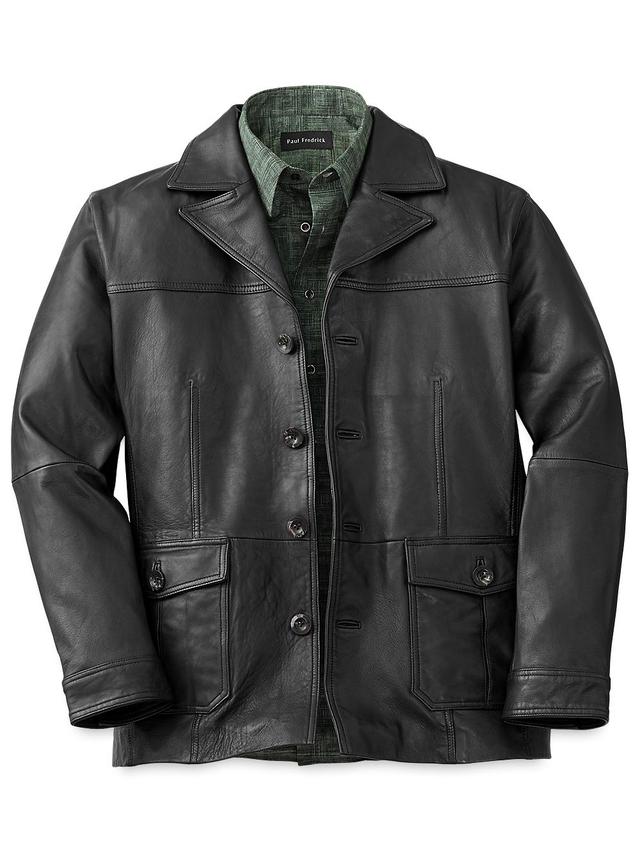 Leather Jacket - Black Product Image