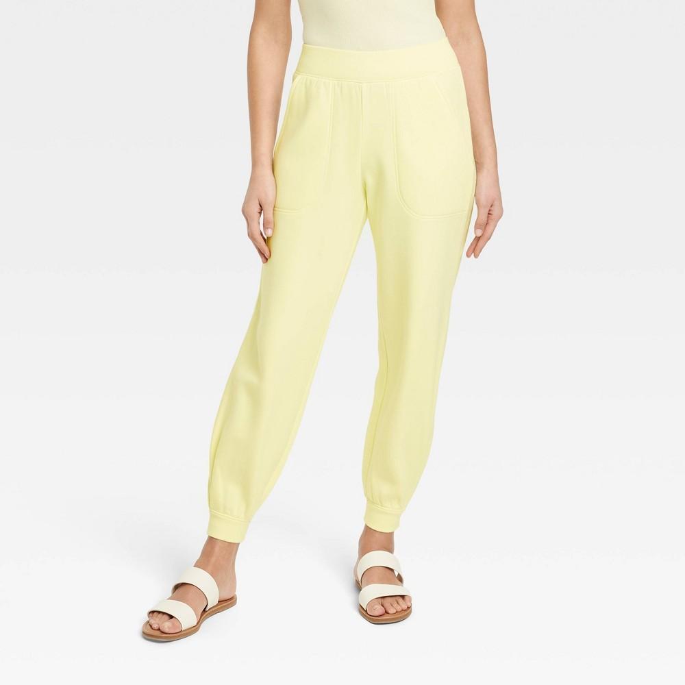 Womens Mid-Rise Sweatpants - Universal Thread Yellow XL Product Image