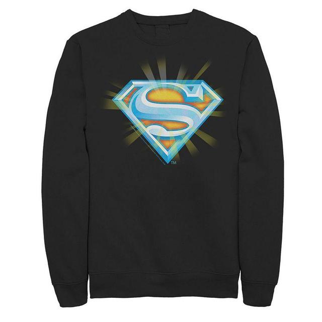 Mens DC Comics Superman Sunshine Logo Sweatshirt Product Image