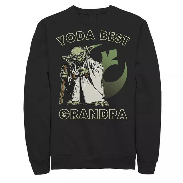 Mens Star Wars Yoda Best Grandpa Rebel Logo Sweatshirt Product Image