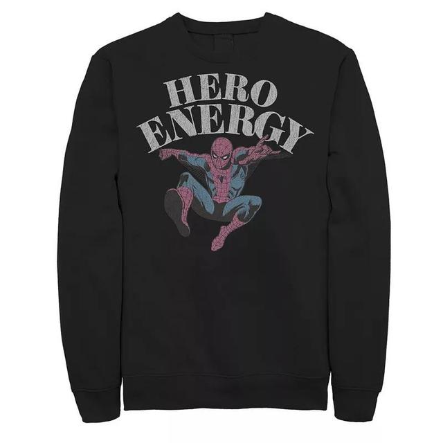 Big & Tall Marvel Spider-Man Hero Energy Graphic Fleece Pullover, Mens Product Image