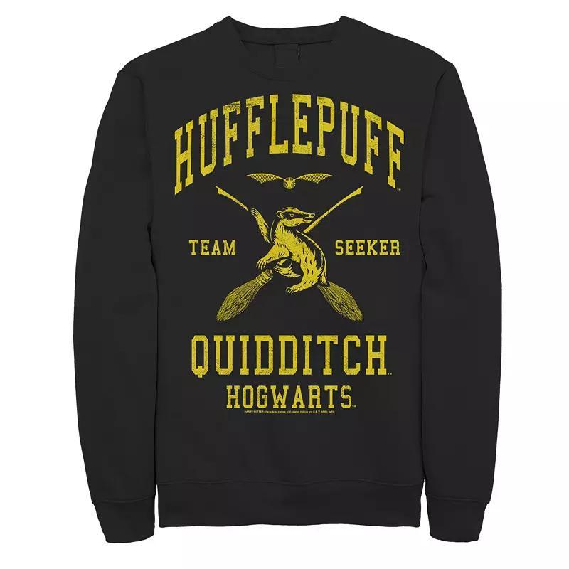 Mens Harry Potter Hufflepuff Quidditch Fleece Pullover Product Image