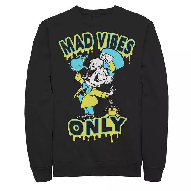 Disneys Alice In Wonderland Mad Hatter Mad Vibes Only Mens Sweatshirt Product Image