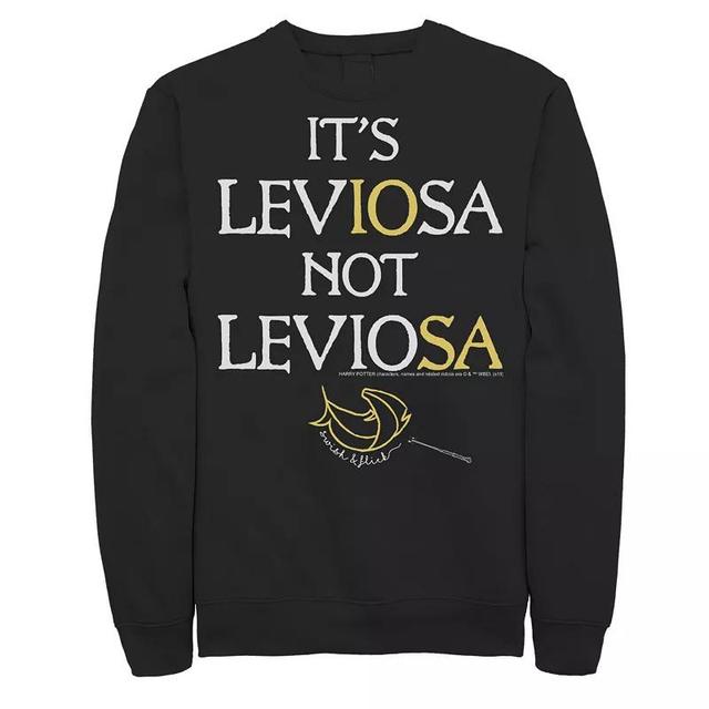 Mens Harry Potter Its Leviosa Not Leviosa Sweatshirt Product Image