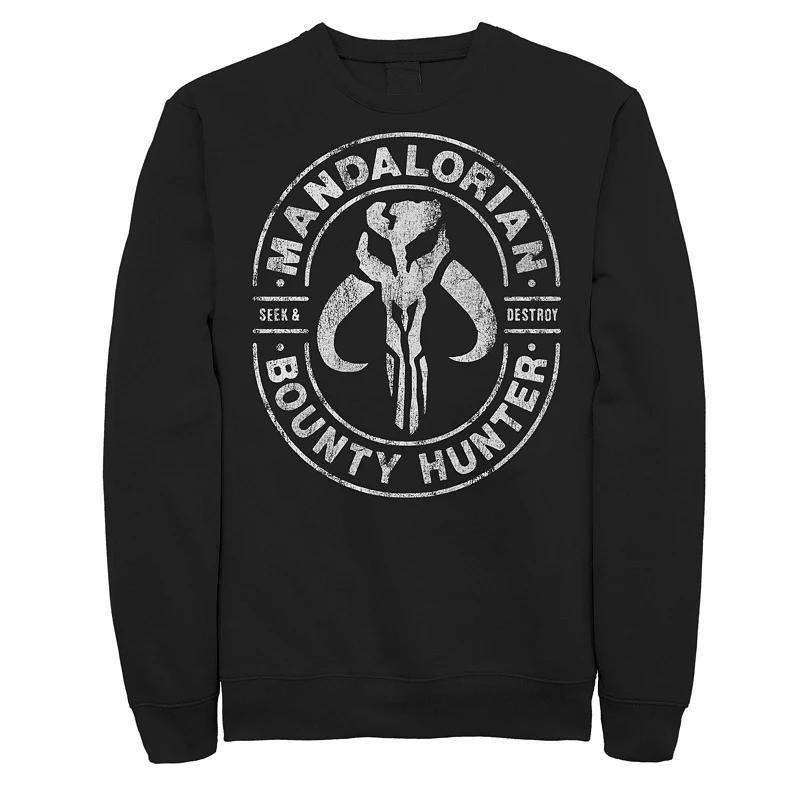 Mens Star Wars The Mandalorian Seek & Destroy Stamp Graphic Fleece Product Image