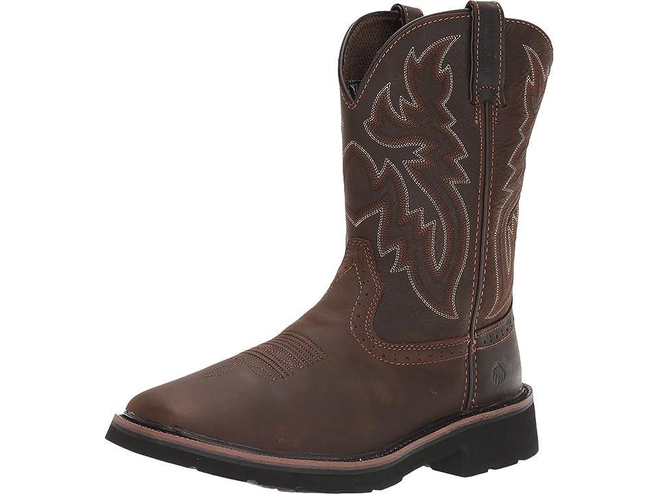 Wolverine Rancher Wellington Steel Toe (Dark /Rust) Men's Work Boots Product Image