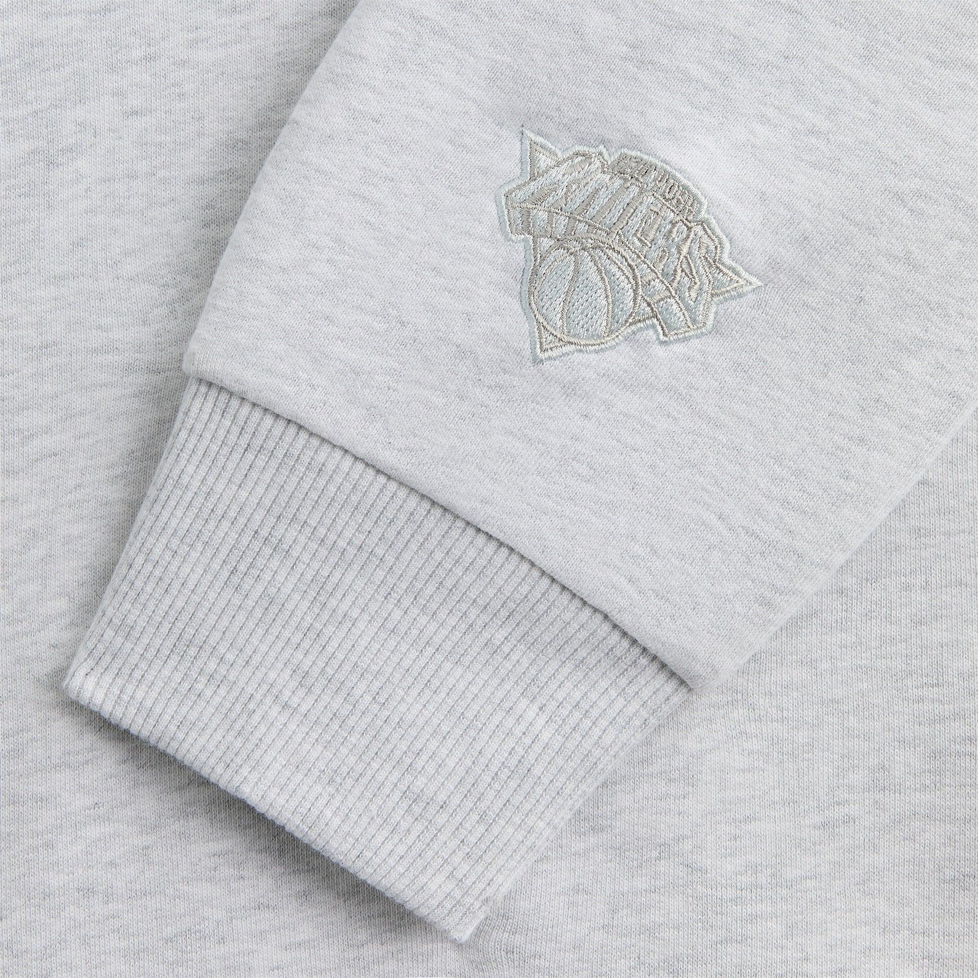 Kith for the New York Knicks Laurel Vintage Nelson Crewneck - Light Heather Grey Male Product Image