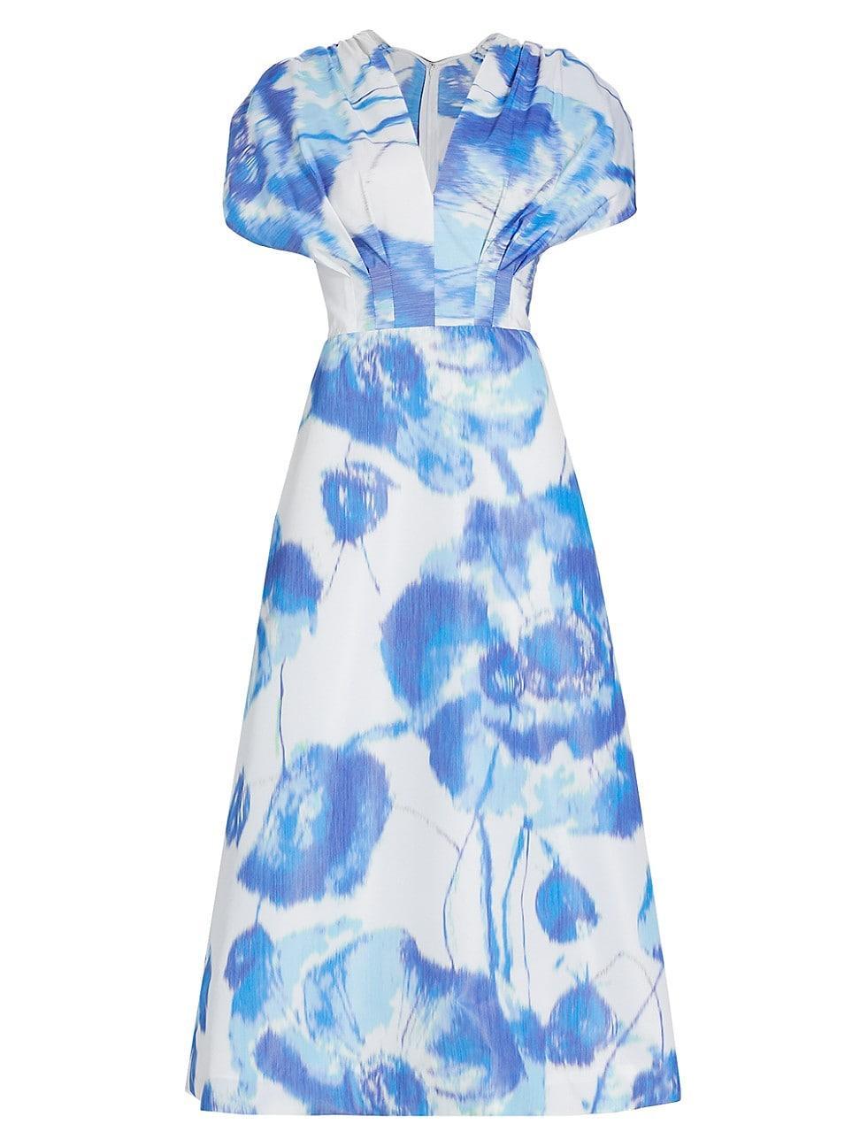 Womens Isabel Printed Midi-Dress Product Image