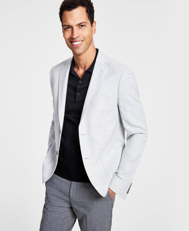 Calvin Klein Mens Solid Slim-Fit Soft Sport Coat - Heather Product Image