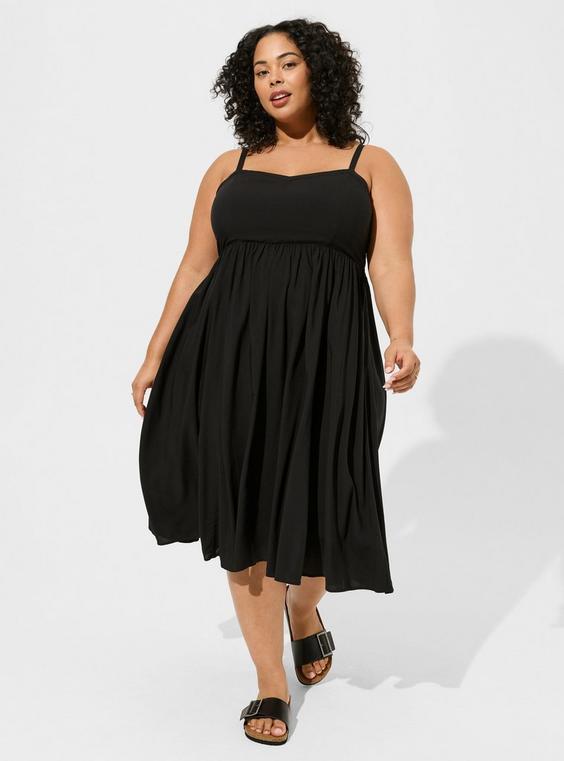 Midi Challis Sweetheart Dress Product Image