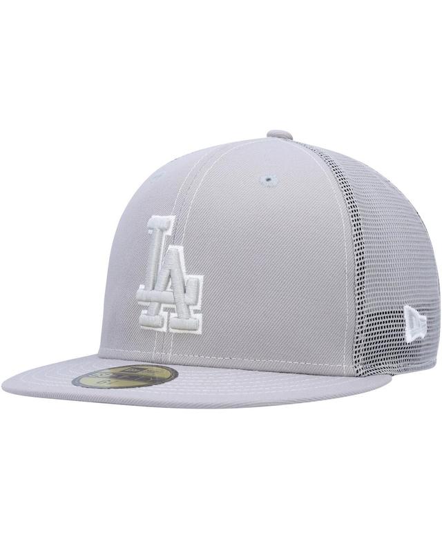 Mens New Era Gray Los Angeles Dodgers 2023 On-Field Batting Practice 59FIFTY Fitted Hat Product Image