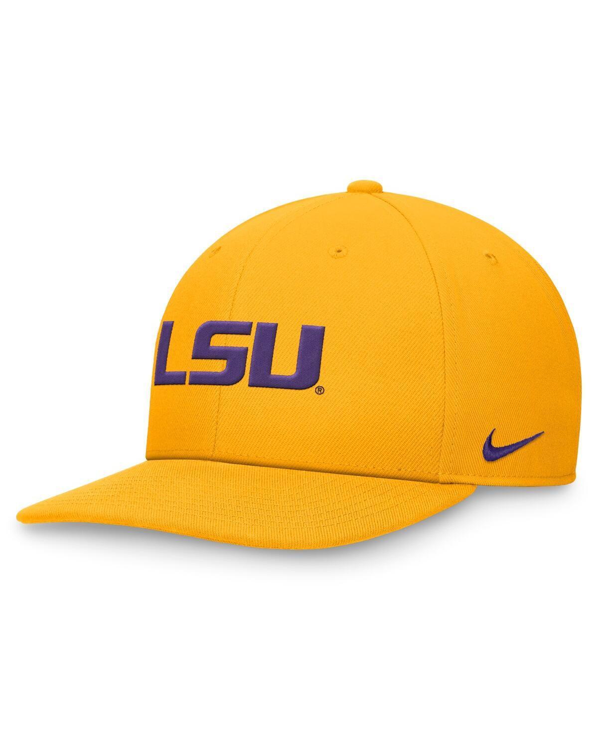 Nike Mens Gold Lsu Tigers On-Field Pro Bill Snapback Hat Product Image