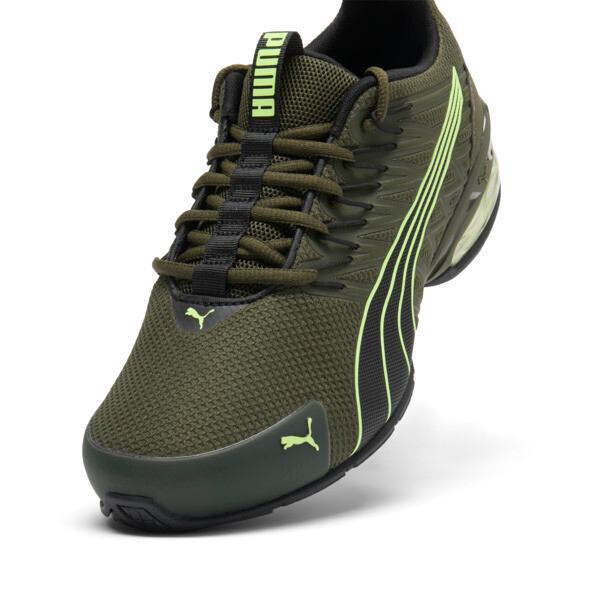 PUMA Voltaic Evo Wide Men's Running Shoes in Dark Olive/Fizzy Apple Product Image