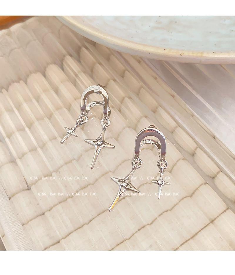 Cross CZ Dangle Earring Product Image