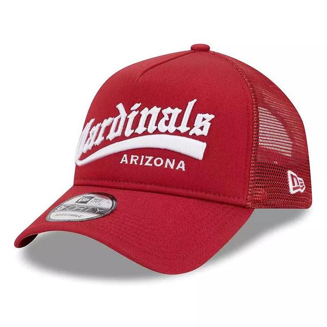 Mens New Era Cardinal Arizona Cardinals Caliber Trucker 9FORTY Adjustable Hat Product Image