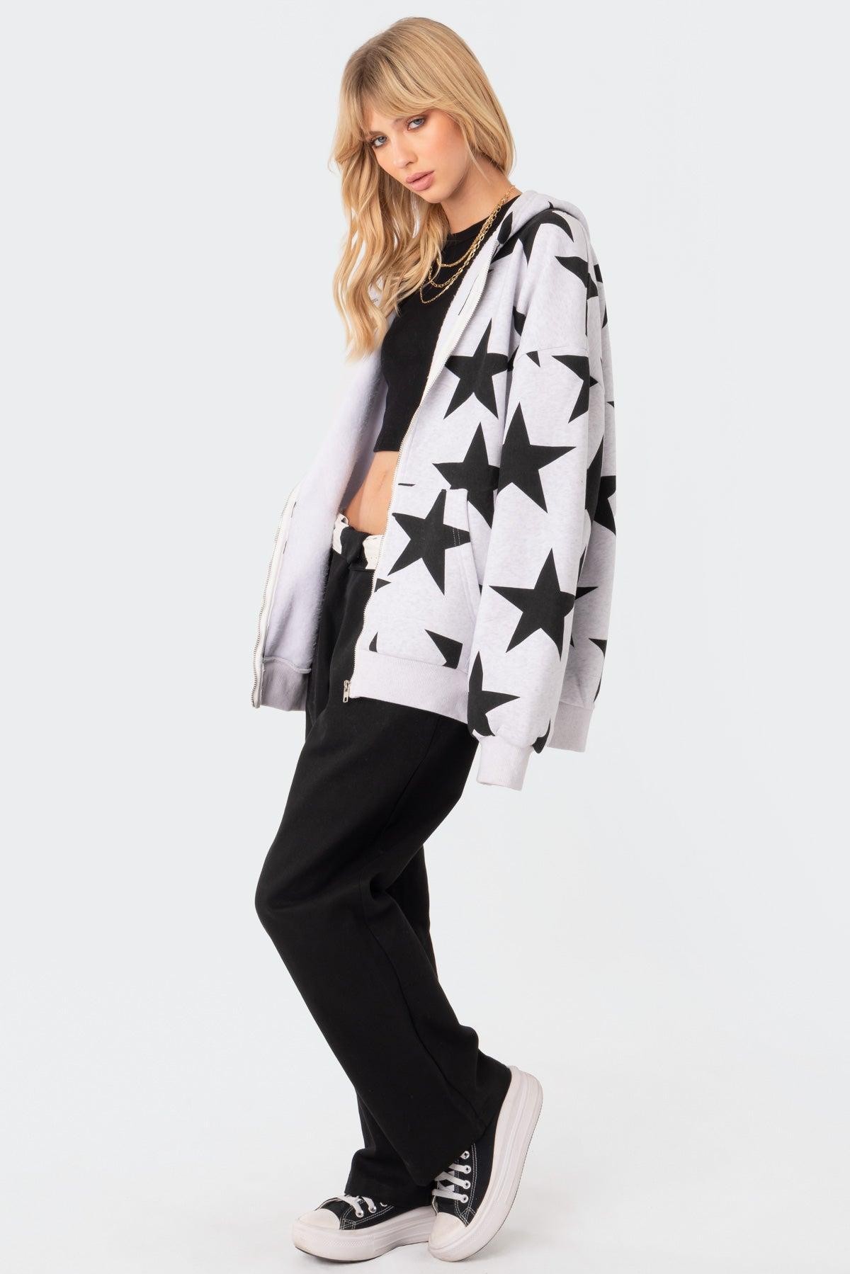 Star At Me Oversized Hoodie Product Image