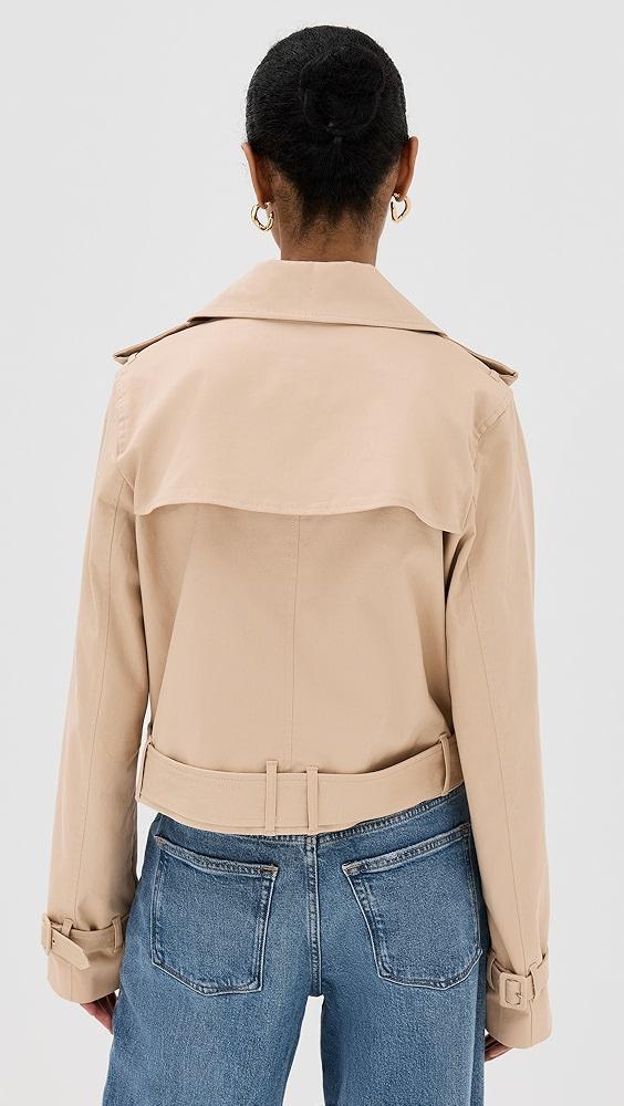 Good American Chino Crop Trench Coat | Shopbop Product Image