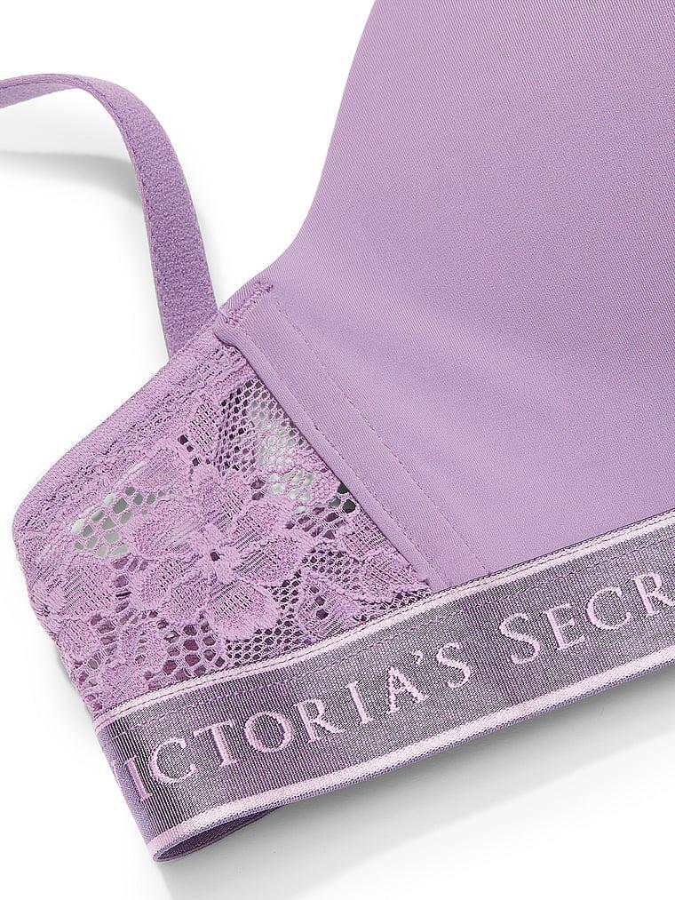 Lightly Lined Wireless Lace-Trim  Bra Product Image