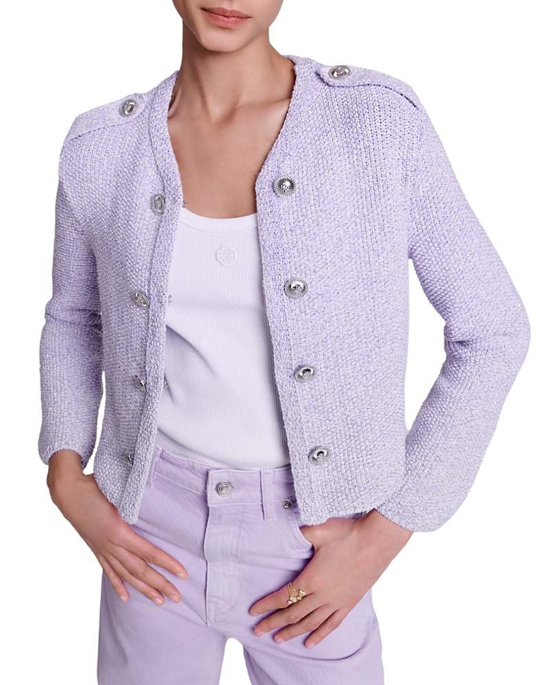 maje Sequin Tweed Jacket Product Image