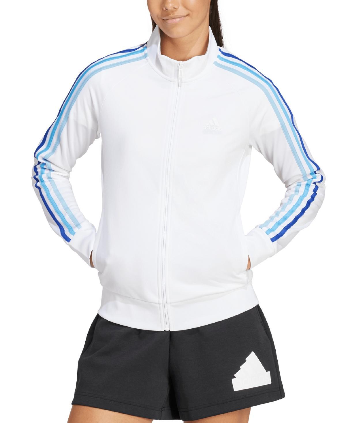 adidas Womens 3-Stripe Tricot Track Jacket-4X Product Image