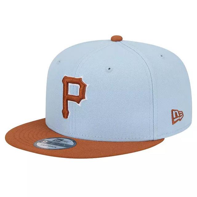 Mens New Era Blue Pittsburgh Pirates Spring Color Two-Tone 9FIFTY Snapback Hat Product Image