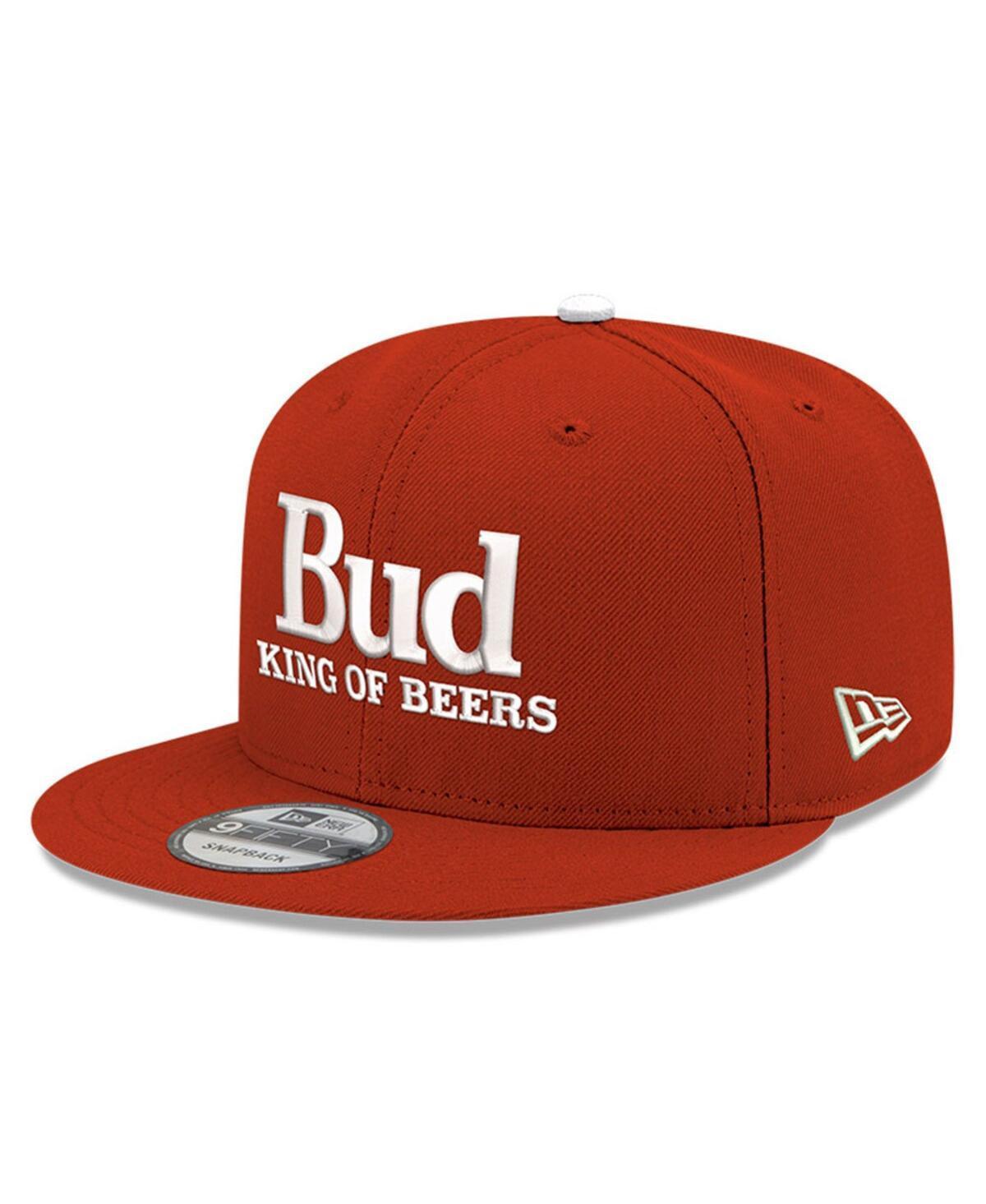 Mens New Era Scarlet Hendrick Motorsports Budweiser 9FIFTY Adjustable Snapback Hat Product Image