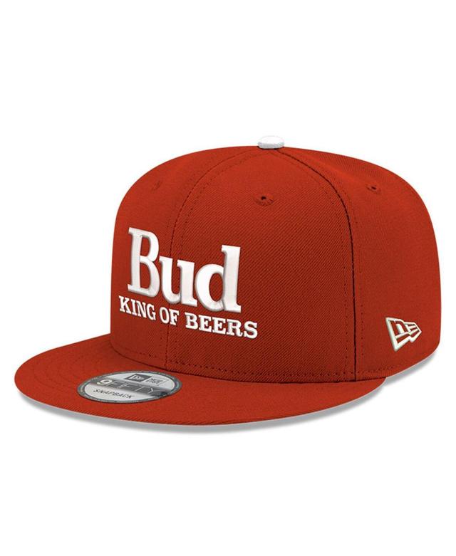 Mens New Era Scarlet Hendrick Motorsports Budweiser 9FIFTY Adjustable Snapback Hat Product Image