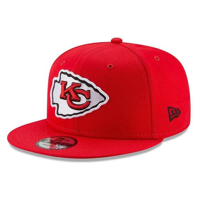 Mens New Era Kansas City Chiefs Basic 9FIFTY Adjustable Snapback Hat Product Image