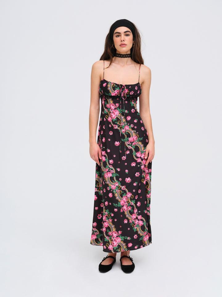 Justice Maxi Dress — Black Product Image