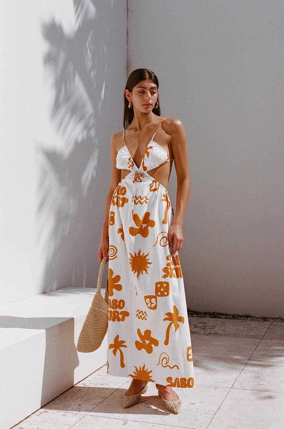 Toulouse Maxi Dress - Objects Cream Product Image