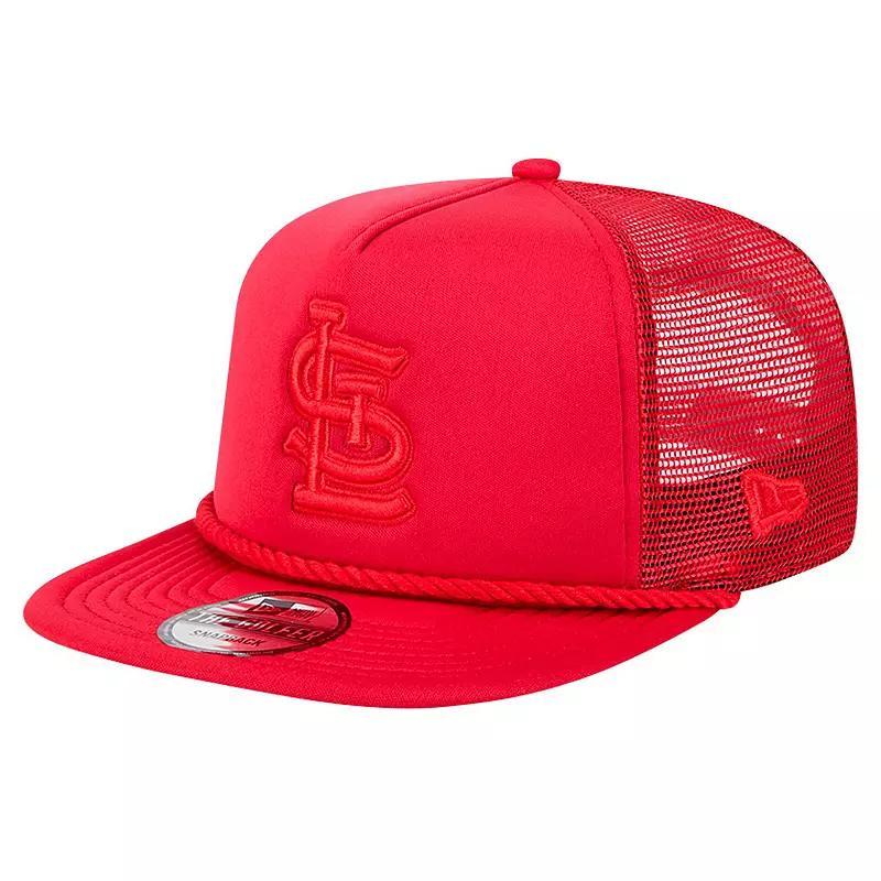 Mens New Era St. Louis Cardinals Tone Foam Meshback Golfer Snapback Hat Product Image