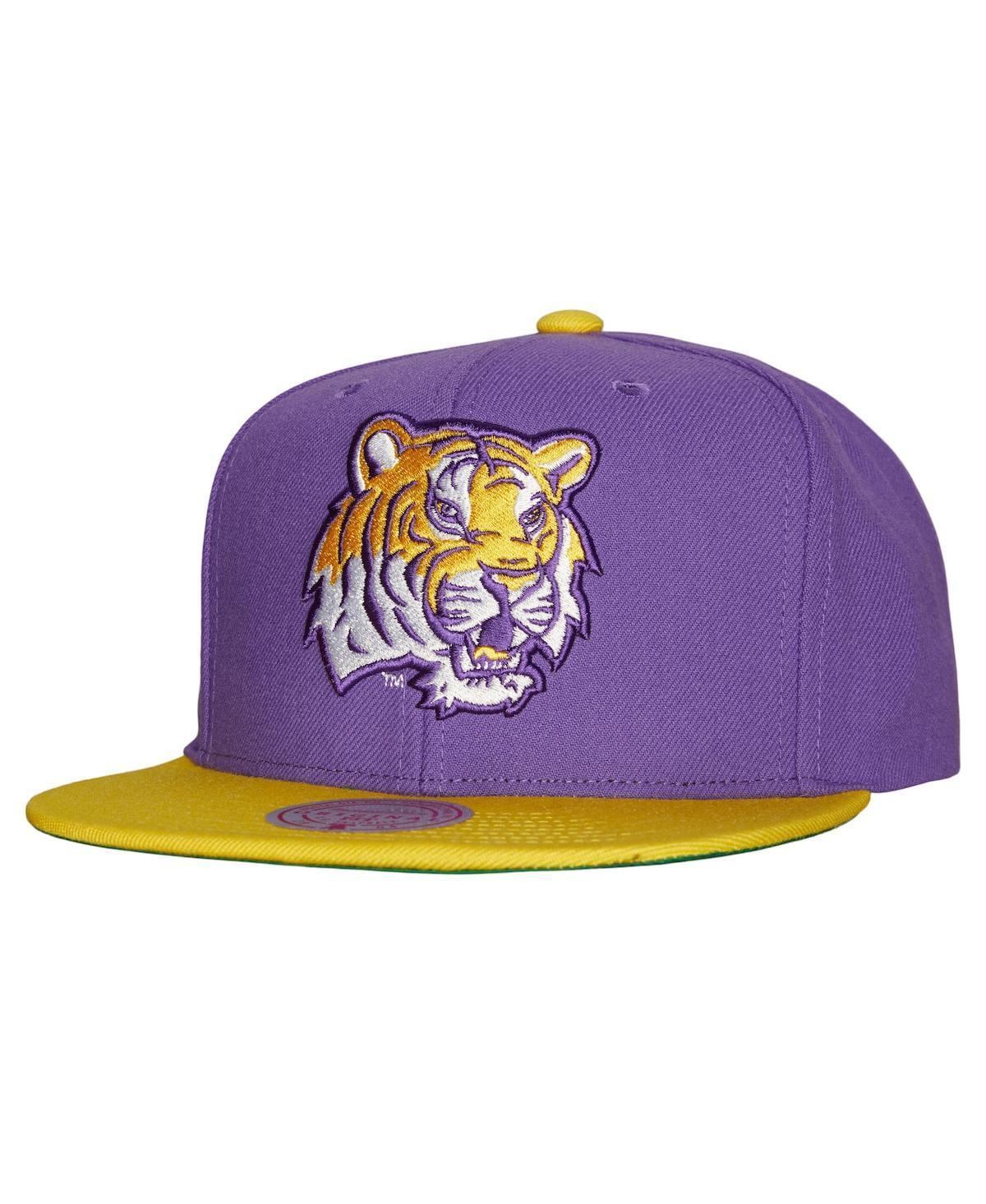 Mens Mitchell & Ness Purple Lsu Tigers 2-Tone 2.0 Snapback Hat - Purple Product Image