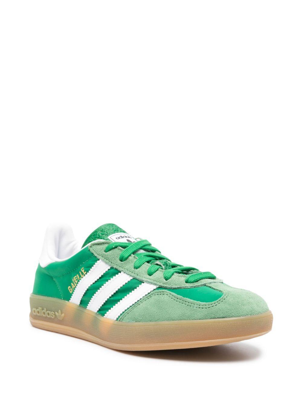 ADIDAS ORIGINALS Gazelle 3-stripes Logo Sneakers In Green Product Image