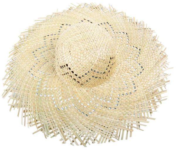 Natural Straw Hat with Cut Out Design product image