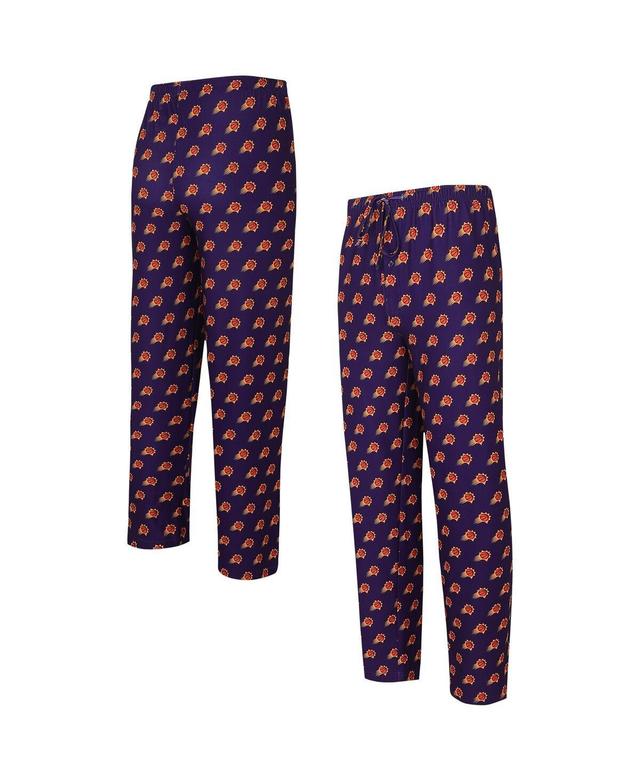 Mens Concepts Sport Purple Phoenix Suns Allover Logo Print Gauge Sleep Pants Product Image