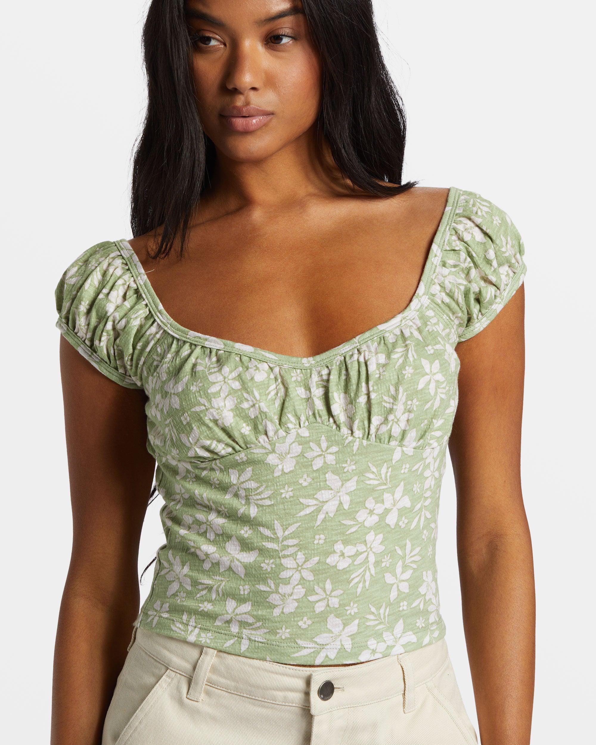 Ella Top - Avocado Female Product Image