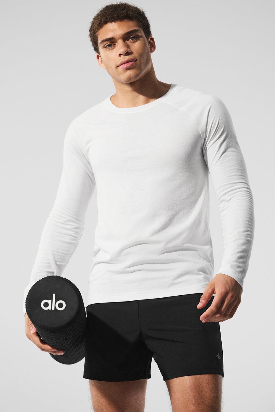 Triumph Long Sleeve Tee - White Male Product Image